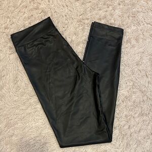 Black Faux Leather Leggings